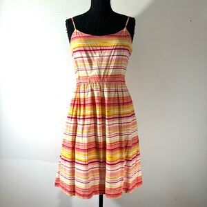Gap Colorful Striped Spaghetti Strap Sundress